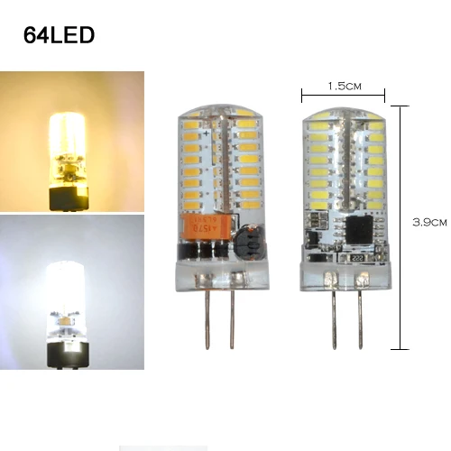 Светодиодная лампа G4 3014SMD 220 В переменного тока 3 Вт 9 Вт|foco luz|luz ledg4 lamp |