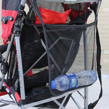 

Baby Stroller Accessories Wheelchairs Bag Carriage Trolley Net Bag Protable Red Purple Seat Pocket