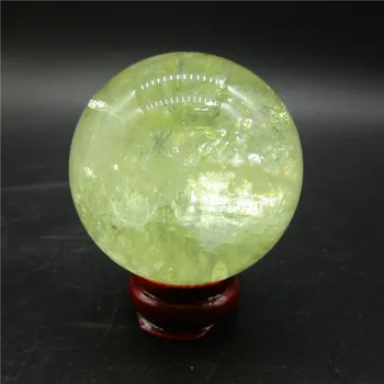 

145g Natural Stones Clear Citrine Ball Mineral Specimen Yellow Crystal Rock Gemstone Decoration Health Collection Healing Energy