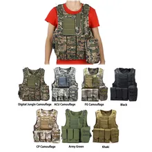 Армейский Тактический военный страйкбол Molle Боевая штурмовая пластина Перевозчик жилет охотничий жилет CS Уличное оборудование камуфляж черный