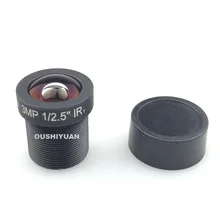 CCTV 1/2. " F1: 2,0 фиксированная диафрагма, инфракрасная съемка 6 мм HD 3.0MP дополнительный объектив MTV Объектив для видеонаблюдения Камера