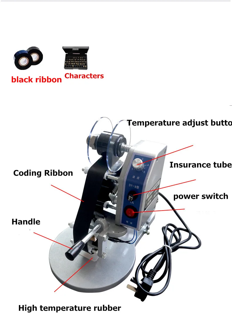 Best Quality! hot foil stamp Date Code Printer Date and Time and lot number printer DY-8 manufacturer