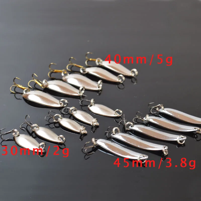 

TOMA 10pcs/lot Fishing Spinner Metal Lure Spoon Bait Fishing 2g/ 3.8g/ 5g Silver 2015 new hot Spinner Bait Metal Spoon Lures