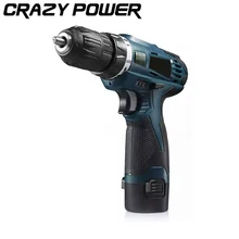 CRAZY POWER 12V Electric Screwdriver Lithium Battery Rechargeable Parafusadeira Furadeira Multi function Cordless Electric Drill
