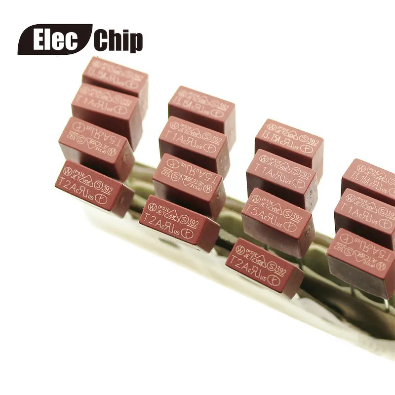 

20pcs Square Fuse 250V 392 Plastic LCD TV Power Board Commonly Used 250V Insurance Pipe Slow Fuse T1A T2A T3.15A T4A T5A T6.3A