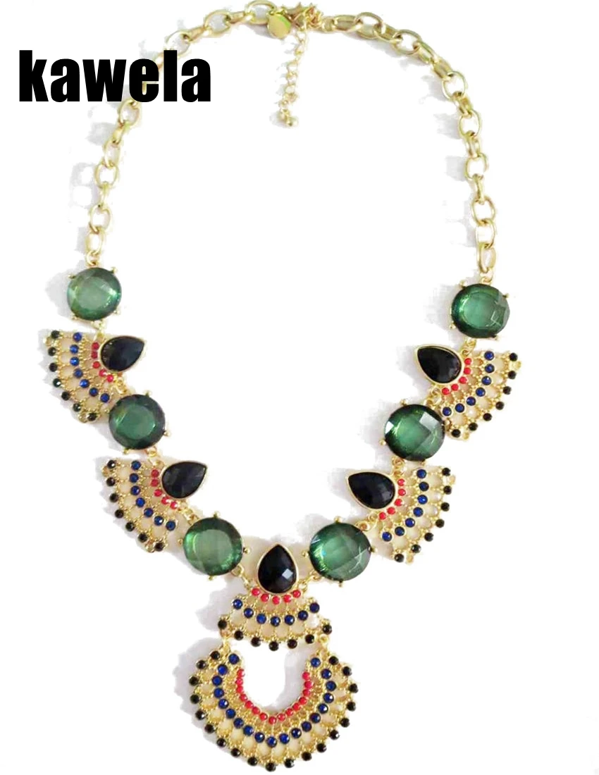 Ожерелье Павлин, ожерелье смешанных цветов, массивное ожерелье, модное ожерелье