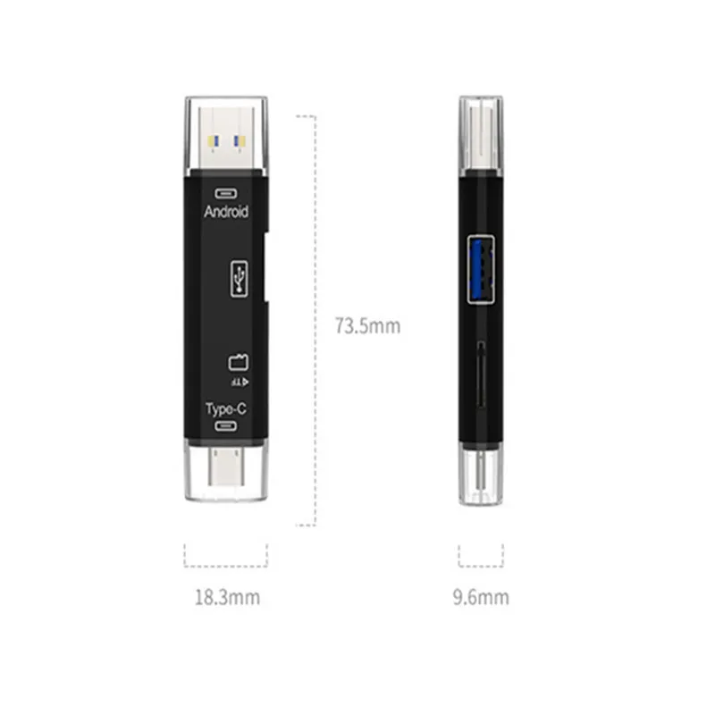 Все в 1 USB 3,1 кард-ридер высокоскоростной SD TF Micro SD кард-ридер Тип C USB C Micro USB память OTG кард-ридер