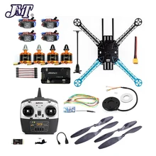 DIY комплект 2,4 ГГц 4CH RC Дрон 500 мм Квадрокоптер APM2.8 управление полетом без компаса с M7N gps T8FB передатчик мотор ESC