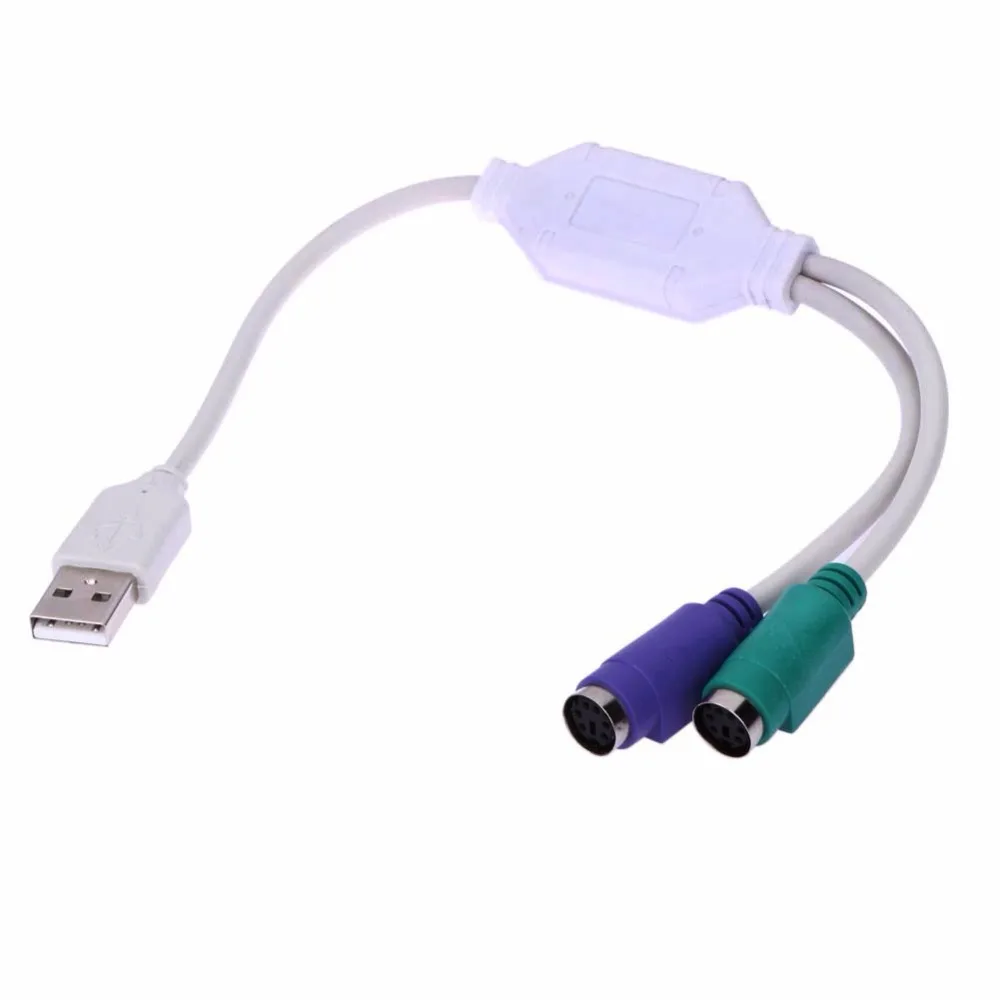USB в PS/2 кабель адаптер конвертер 20 см Мышь Клавиатура конвертер адаптер для PS2 разъем интерфейса