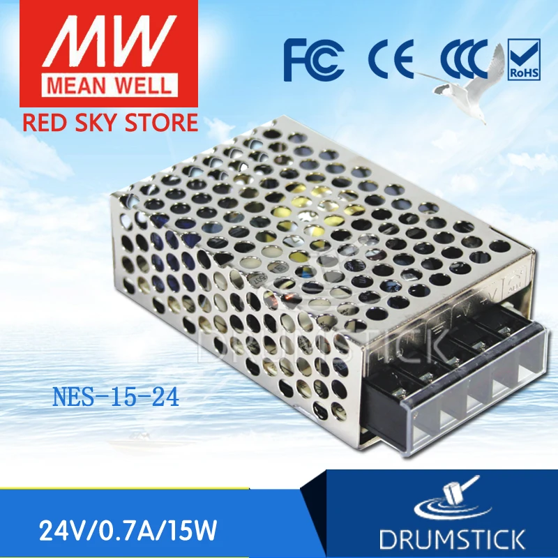 

MEAN WELL NES-15-24 24V 0.7A meanwell NES-15 24V 16.8W Single Output Switching Power Supply