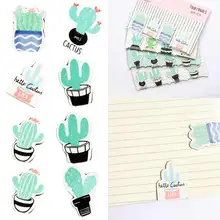 Мультяшная Закладка кактус Кактус Стиль двухсторонний Магнитный студенческий учебник папка для бумаг Закладка-магнит школьные принадлежности
