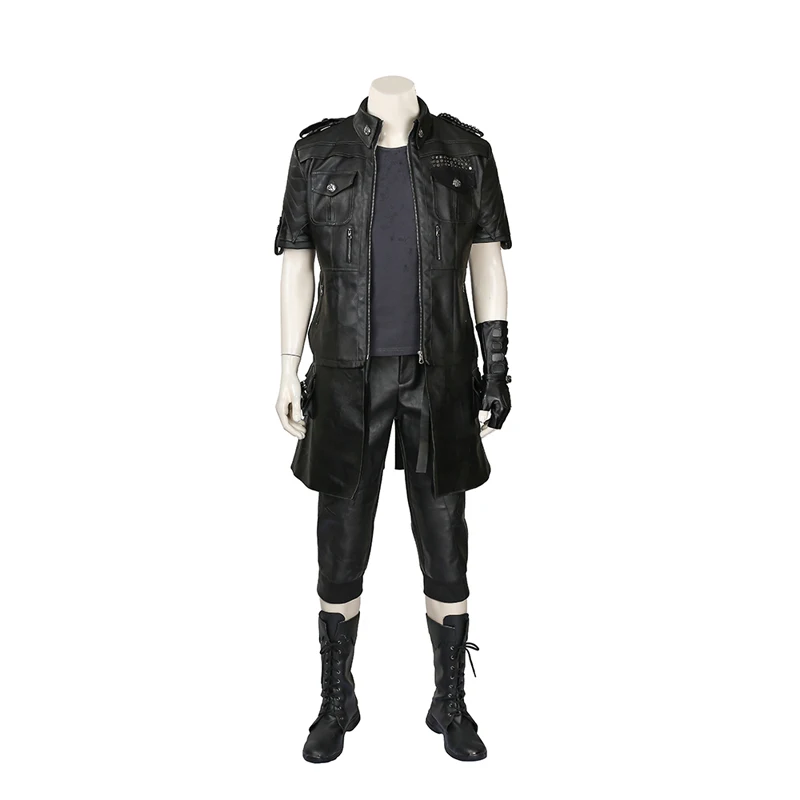 Полный набор Косплей Final Fantasy Noctis Lucis Костюм Настроить куртка брюки перчатки на заказ любой размер