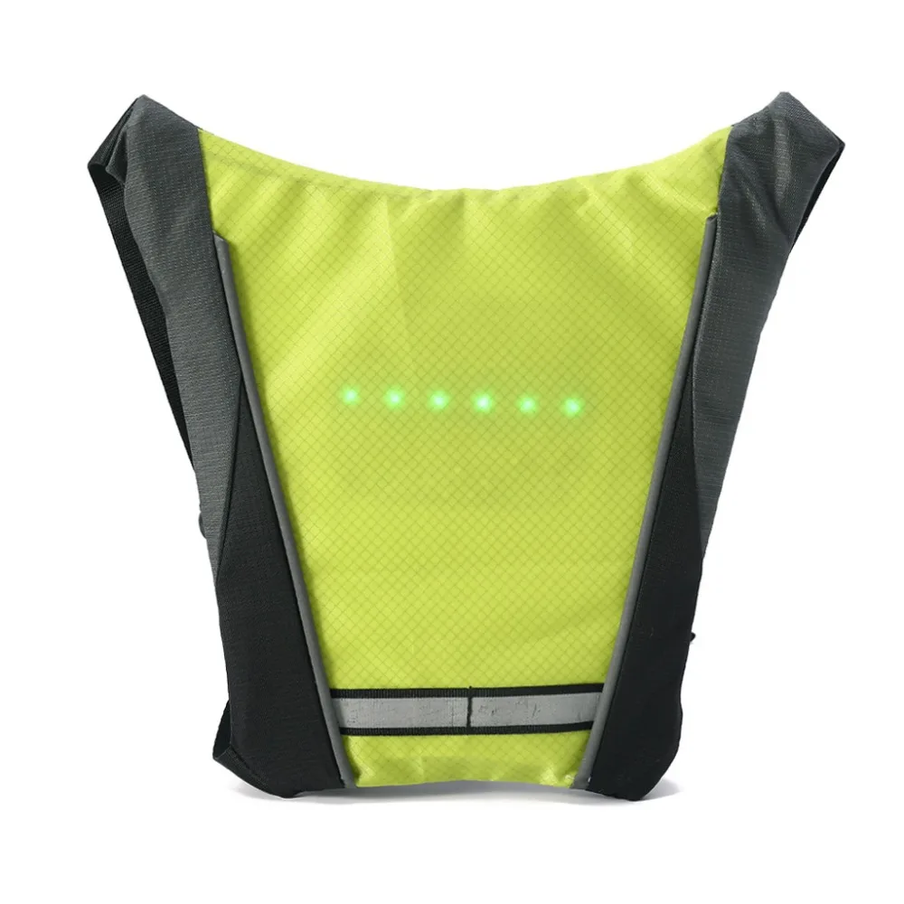 

Reflective Safety Vest Outdoor Waterproof 30 pieces of LED lights Warning Light Safety Jacket Signal Wireless Remote Control