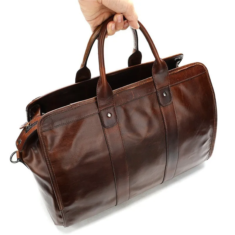 PROD 33058131623 Brand Fashion Large Weekend Duffel Bag Big Genuine
Leather Business Men's Travel Bag Popular Design Duffle Handbag