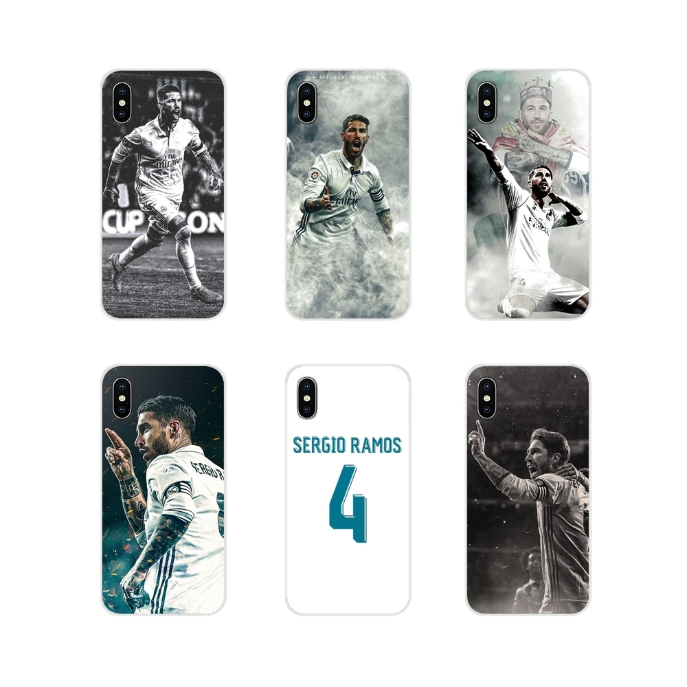 

Transparent TPU Shell Case footballer Sergio Ramos SR4 For Apple iPhone X XR XS MAX 4 4S 5 5S 5C SE 6 6S 7 8 Plus ipod touch 5 6