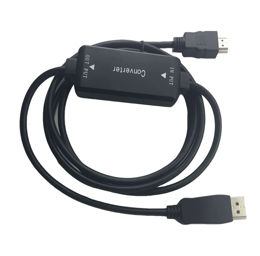 

Active 4K HDMI to Displayport 1.2 converter adapter cable 1.8m HDMI in DP out