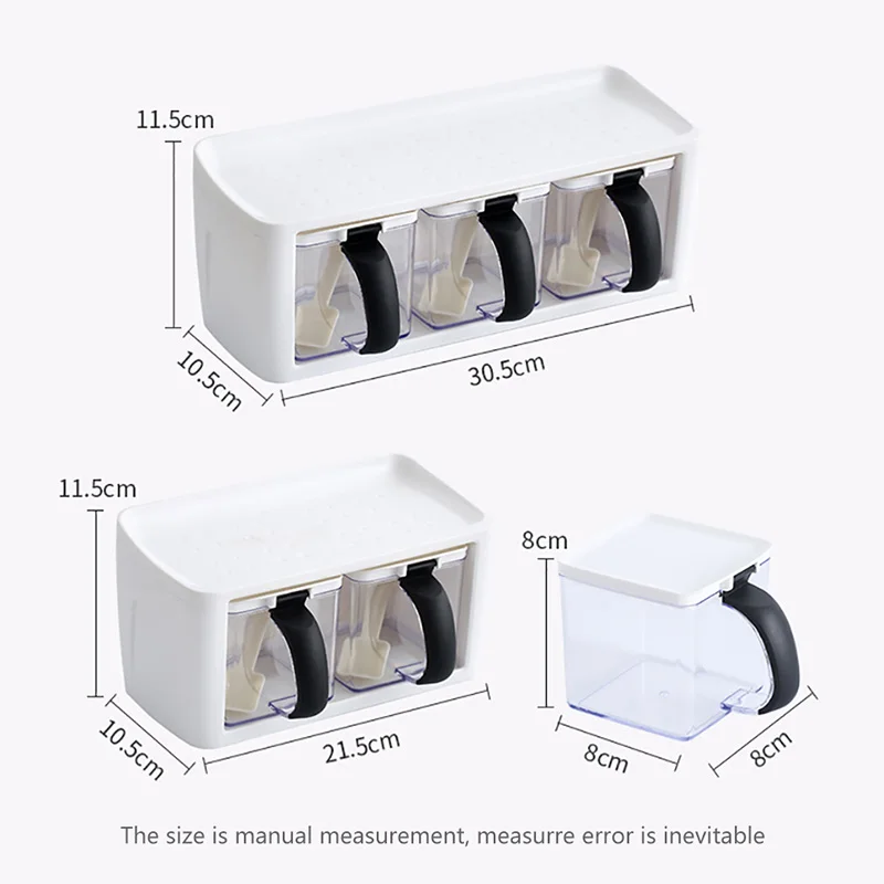 Кухонная Приправа Коробка органайзер для хранения на кухне стойка баночка для специй, соли перец ящик для хранения Контейнер для приправы стек 2/3 сетки