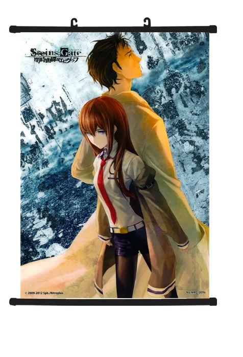 Steins Gate Makise Kurisu домашний декор аниме постер настенный прокрутка 40х60см | Дом и сад