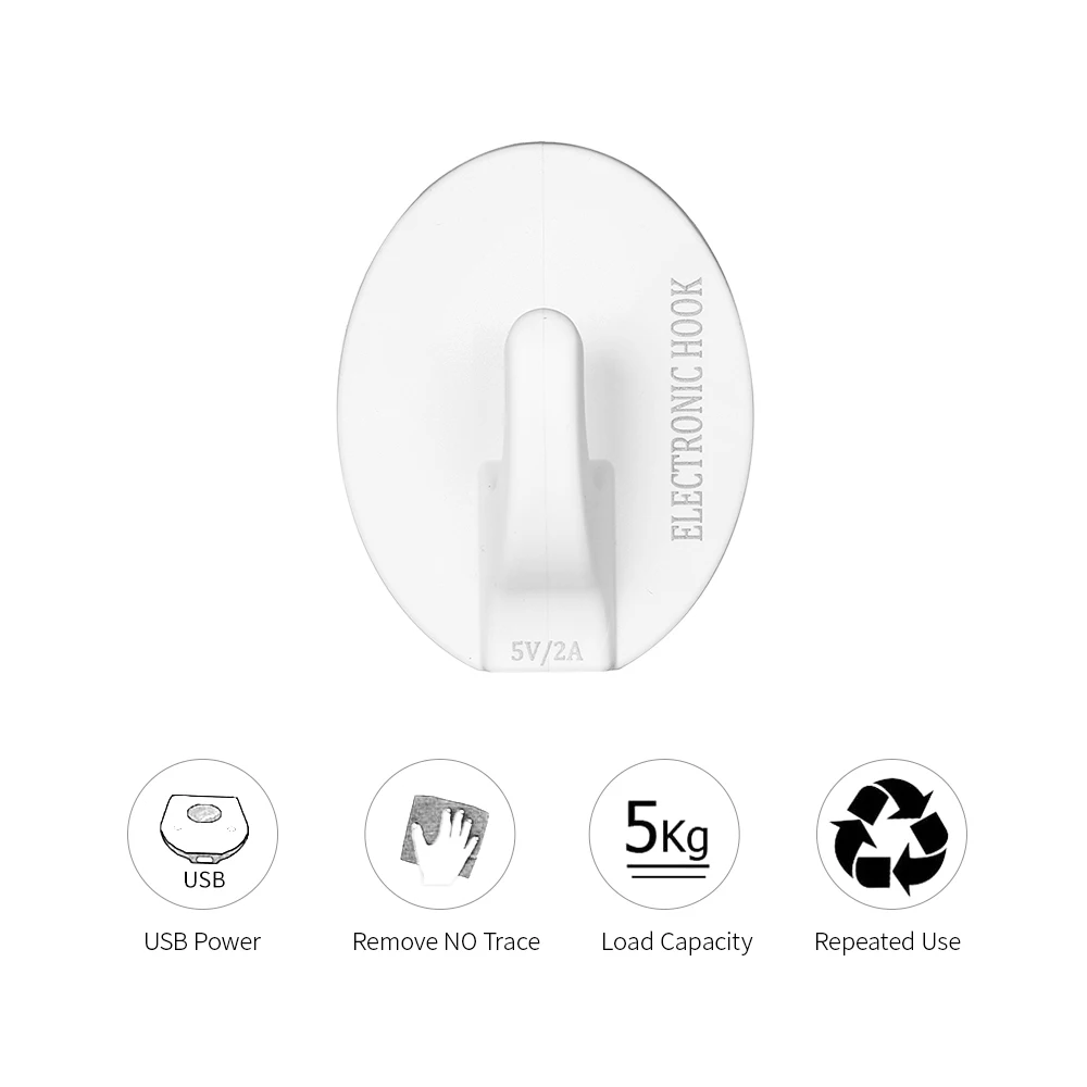 Электрический USB горячий клеющийся крючок 5 кг Висячие Крючки для стены полотенца Швабра Сумочка держатель крючки для кухни аксессуары для