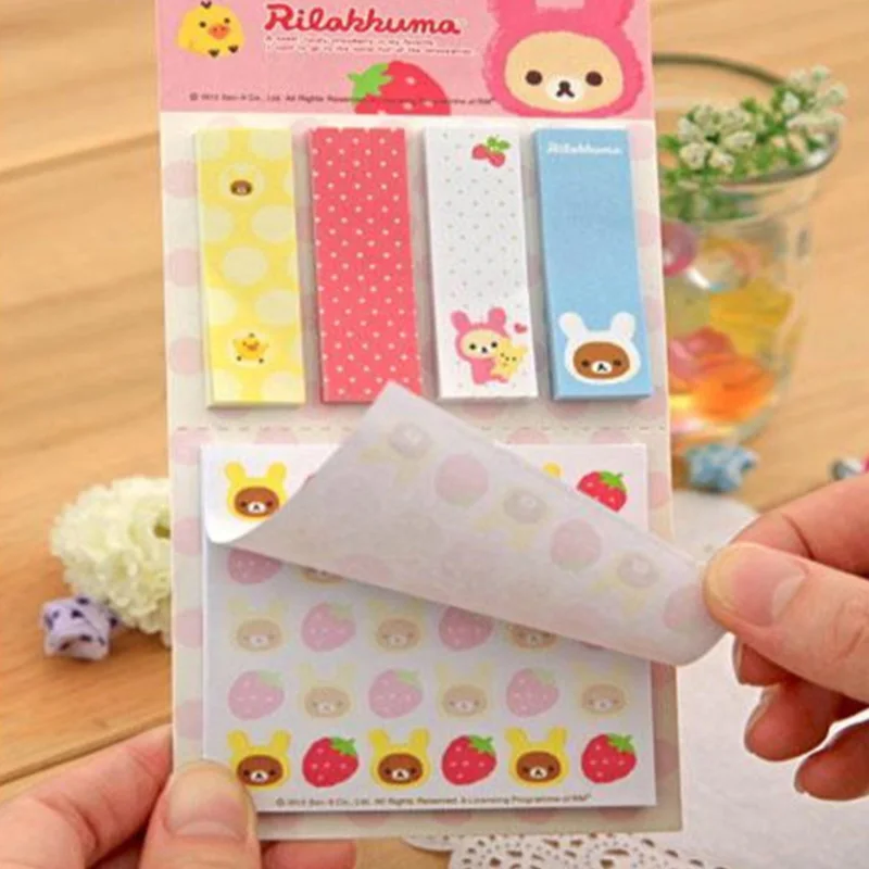 Kawaii Cute Strawberry Memo Pad Post Sticky Notes Creative Decorative