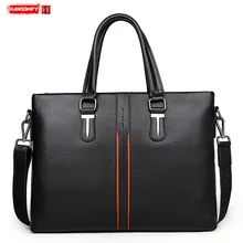 Новая мужская сумка первый слой из воловьей кожи деловая сумка из натуральной кожи на плечо для ноутбука сумка-мессенджер официальный портфель для документов