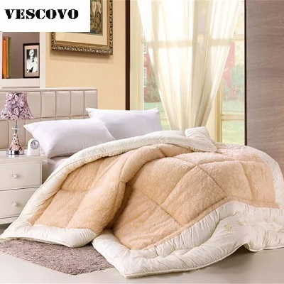 Super Soft Winter Comforter Wool Winter Camel Duvet Keep Warm King