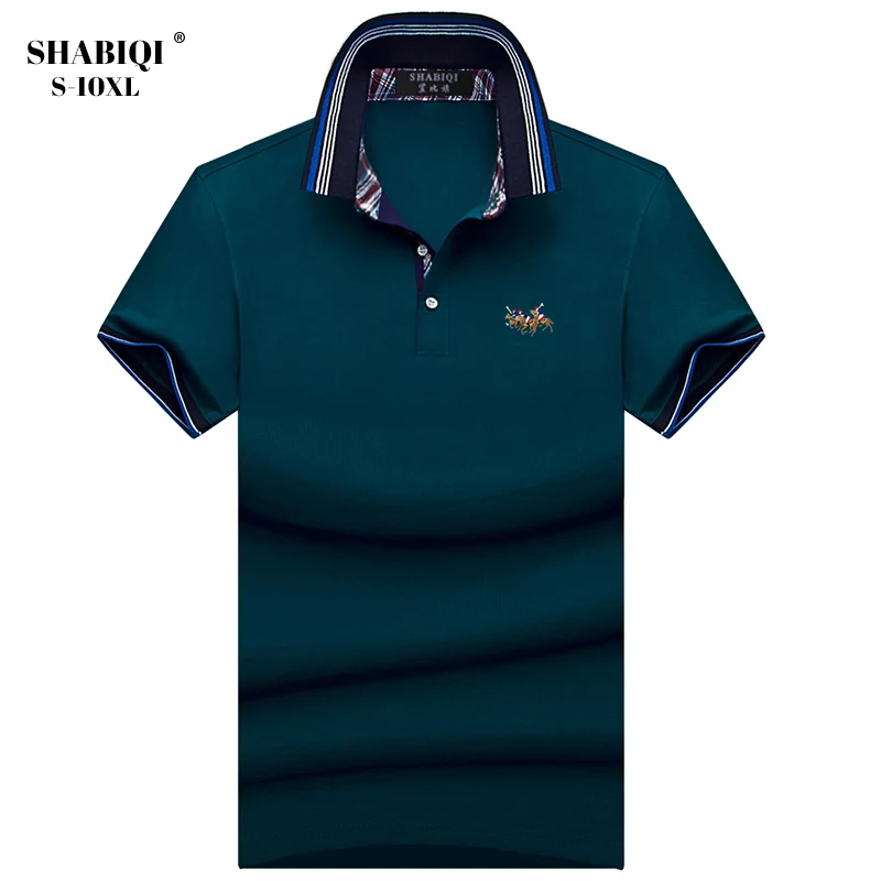 

SHABIQI New Brand Men shirt Men Polo Shirt Men Short Sleeve Cotton Shirt Breathable Casual Polo Shirt Plus Size 5XL 6XL 7XL 8XL