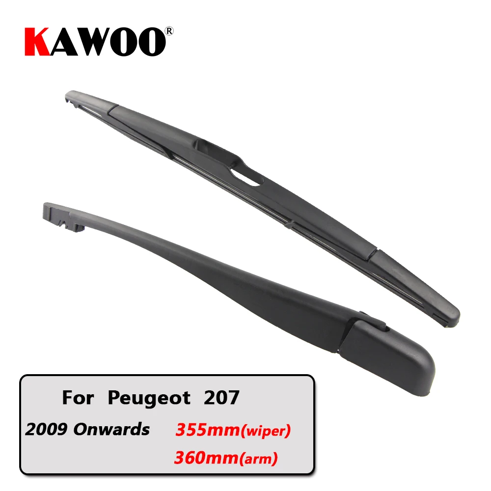 Kawoo Car Rear Wiper Blade Blades Back Window Wipers Arm For Peugeot