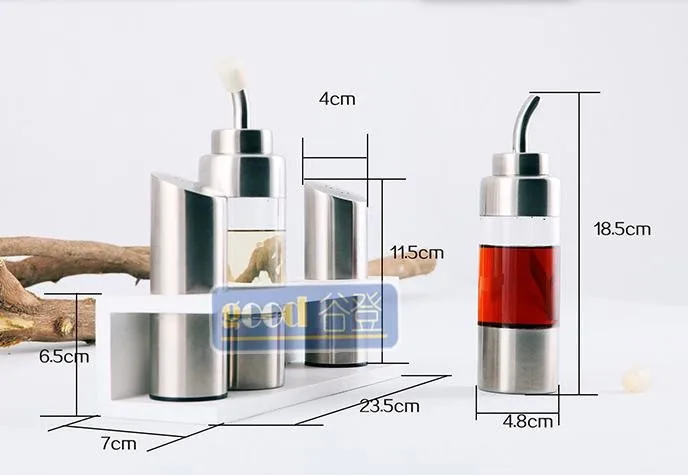 Набор из четырех бутылочек для приправ и соуса, шейкер для масла и перца, инструменты для специй