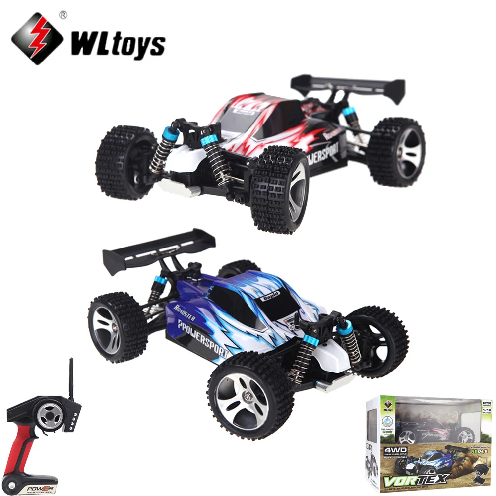 

RC Car A959 1/18 1:18 Scale 2.4G 4WD RTR Off-Road Buggy Remote Control Car with Transmitter Toys for Children