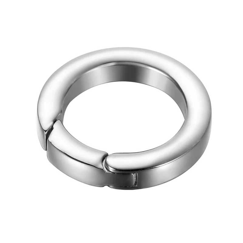 20 мм нержавеющая сталь полированный круглый усилитель шортенер кольцо Пружинная Застежка для мужчин и женщин ювелирных изделий