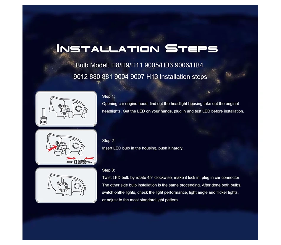 JOGMACHINE фар автомобиля H4 светодиодный H7 H1 H8 H9 H11 9005 9006 9012 100 Вт 10000lm 6000 K светодиоды с чипом CSP авто фар головного света и противотуманных фар с возможностью креативного лампы