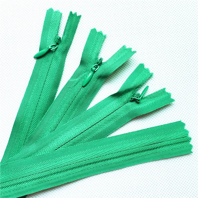 15pcs Green Invisible Zippers Pillow Garment Dress Clothes Cushion 8