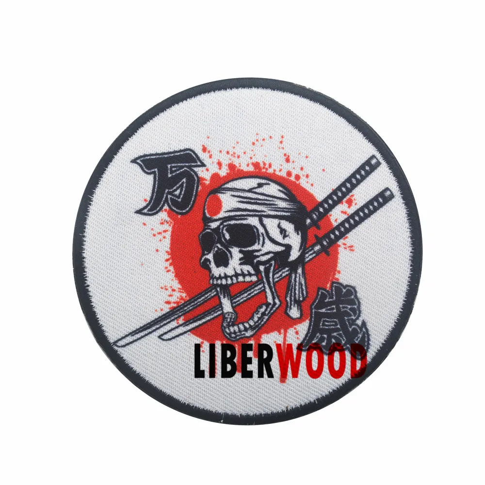 

WW2 Red sun Japan Skull Swords patch Japan Kamikaze Skull army military Emblem Badges Tactical Embroidered Patches