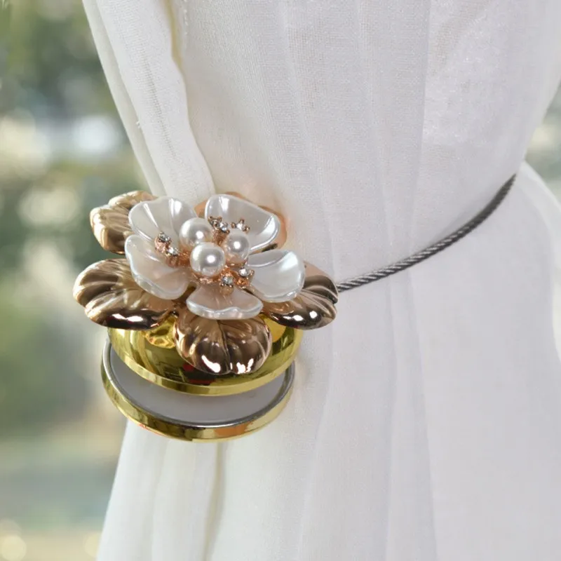 1pc Flower Wire Curtains Curtains Buckle Curtain Holder