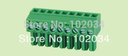 

100PCS 2EDGK-3.81-10P + 2EDGV-3.81-10P 2EDGK 2EDGV 10Pin 3.81mm Straight Pin Plug-in Screw Terminal Block ROHS