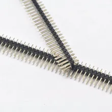 5 шт. шаг 2,54 мм 80 Pin 2x40 двухрядные штекерные штыревые коннекторы полосы для Arduino черный