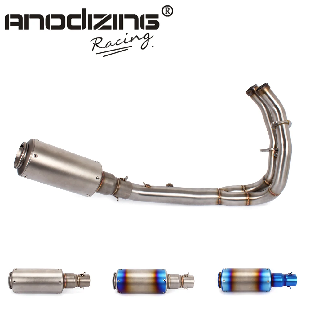 Three model for kawasaki ER6N 2012-2016 Motorcycle full exhaust systems ER-6N ER6F NINJA650 muffler slip on | Автомобили и