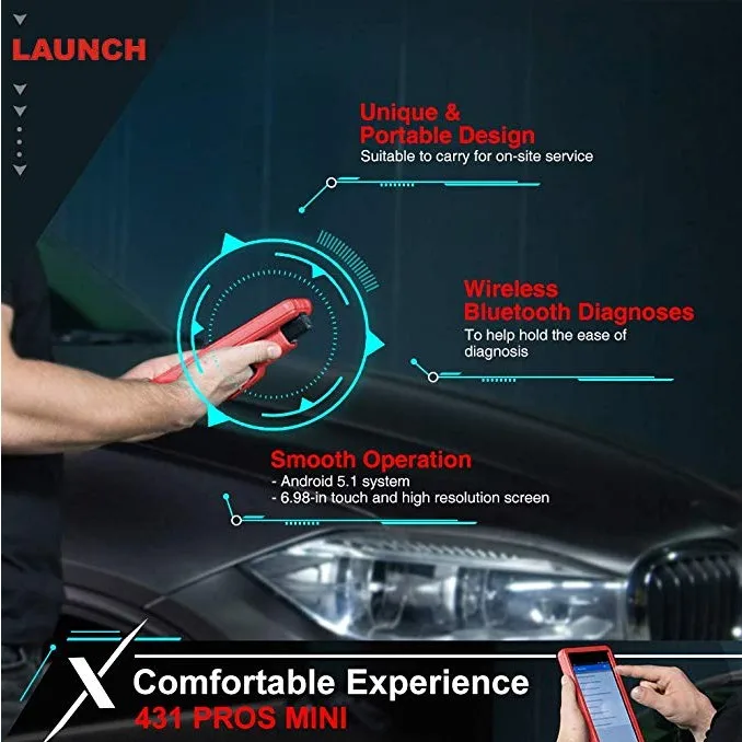Диагностический сканер LAUNCH X431 PROS Mini Full System двунаправленный привод|Программаторы
