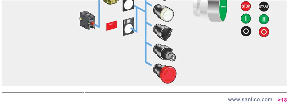 Джойстик контроллеры cross главный переключатель SD2(XD2)-PA12