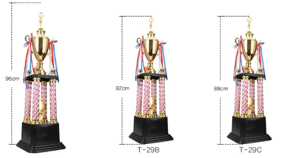 Горячая футбол, баскетбол, Спорт Спортивная награда трофей чашки позолоченное металлическое Кубок трофей спортивные трофеи награда, медали