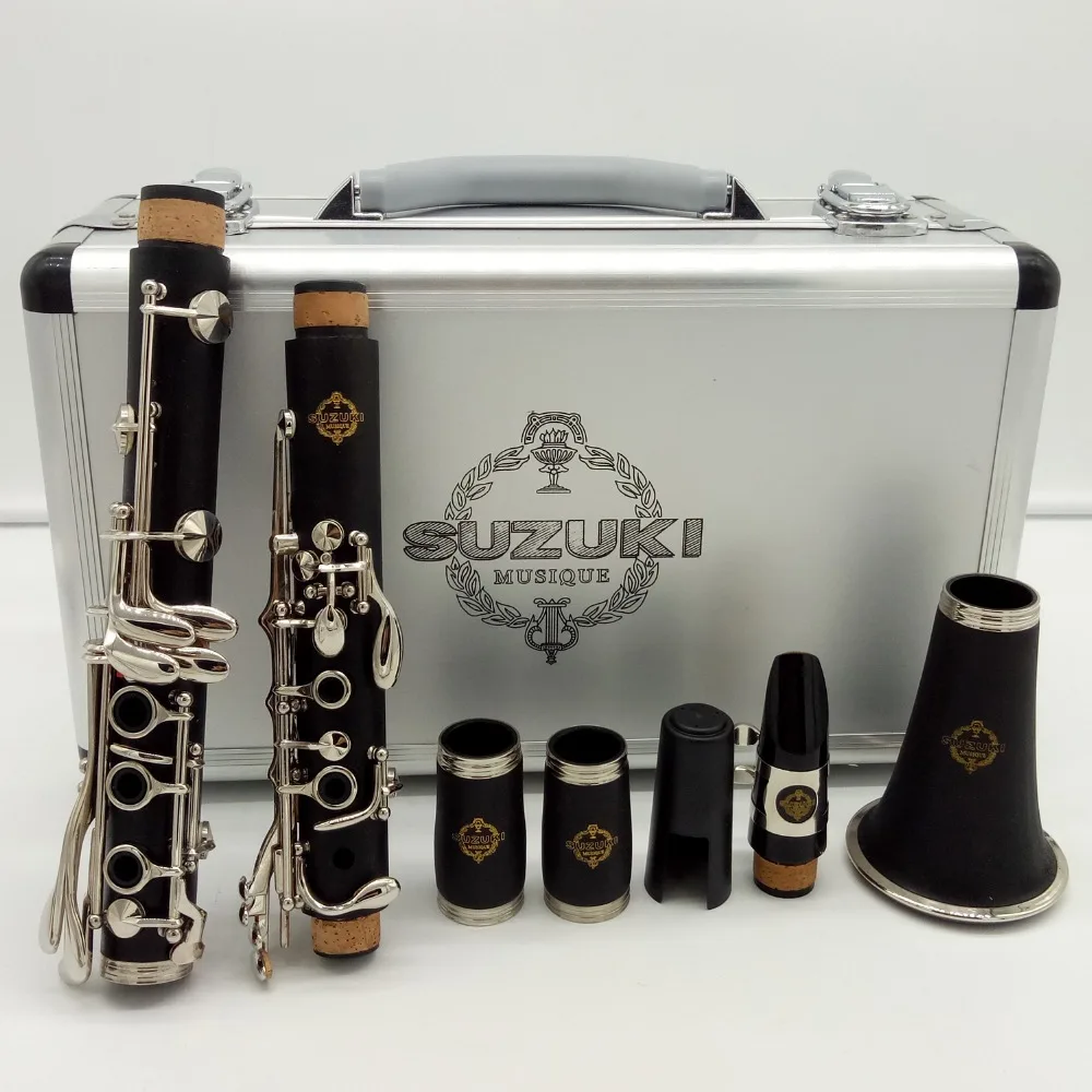 Good Quality Clarinet Professional Bb Clarinets Bakelite 17 Keys Musical Instruments Mouthpiece Reeds