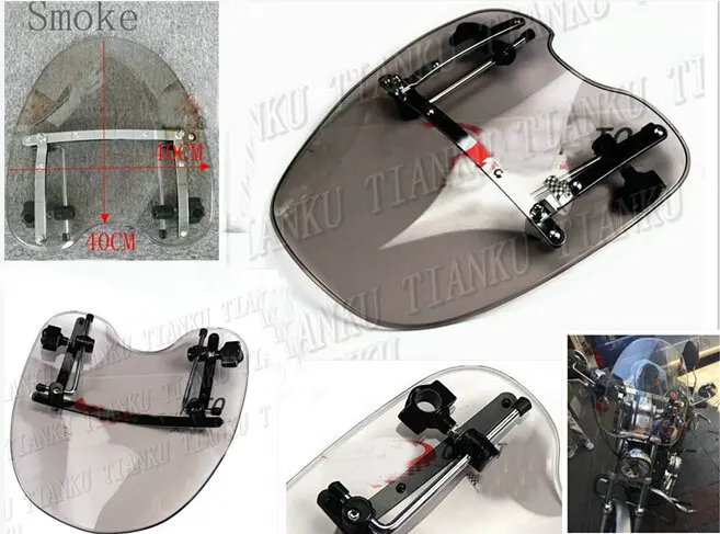 Мотоциклетное ветровое стекло для Honda Shadow Spirit Sabre Aero ACE Steed VLX 400 600 1100 DLX VTX1300 1800 Magna VF |