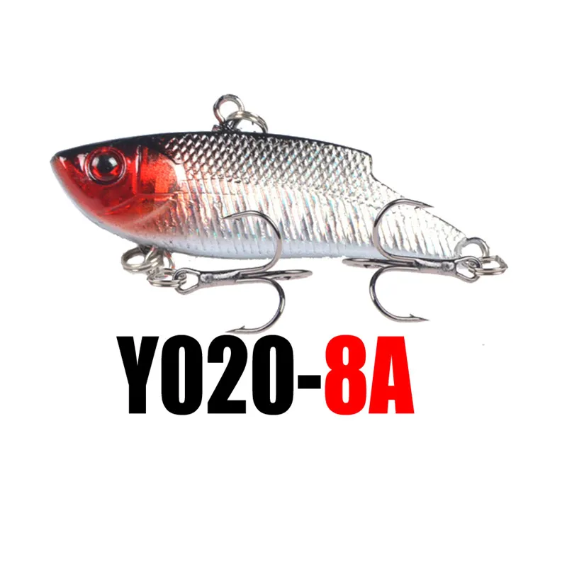 LINGYUE Isca искусственная 55 мм 10 г рыболовная приманка зимняя Ложка VIB приманка твердый воблер Leurre Peche Salmo для рыбалки - Цвет: Y020-8
