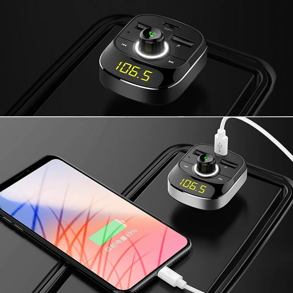 Автомобильный Bluetooth MP3 двойной USB светодиодный цифровой дисплей поддерживает TF карту U диск расширенное воспроизведение Hands-free Bluetooth Смарт mp3-плеер