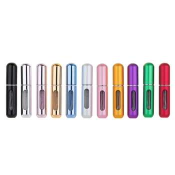 

5ml 8ml Refillable Mini Perfume Spray Bottle Aluminum Spray Atomizer Portable Travel Cosmetic Container Perfume Bottle
