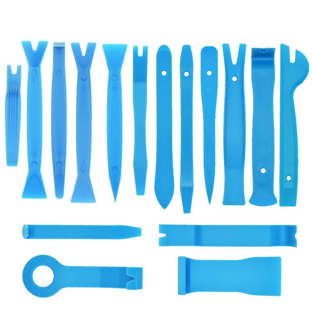 

16pcs Pro Hard Plastic Removal Installer Pry Kit Car Repair Tool Auto Radio Panel Trim Dash Board Removal Disassembly Toolkit