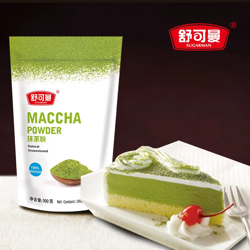 Pure natural Green Tea powder cake ice cream tea baking ingredients consumption 100g Shu Keman