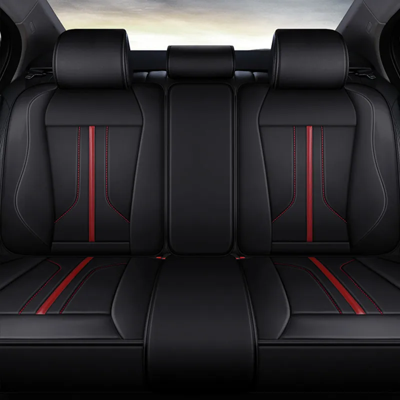 Чехол для автомобильных сидений(передний+ задний), новая универсальная подушка для сидений, старшая кожа, спортивный стиль автомобиля, автостайлинг 5 чехол для сидений для седана SUV