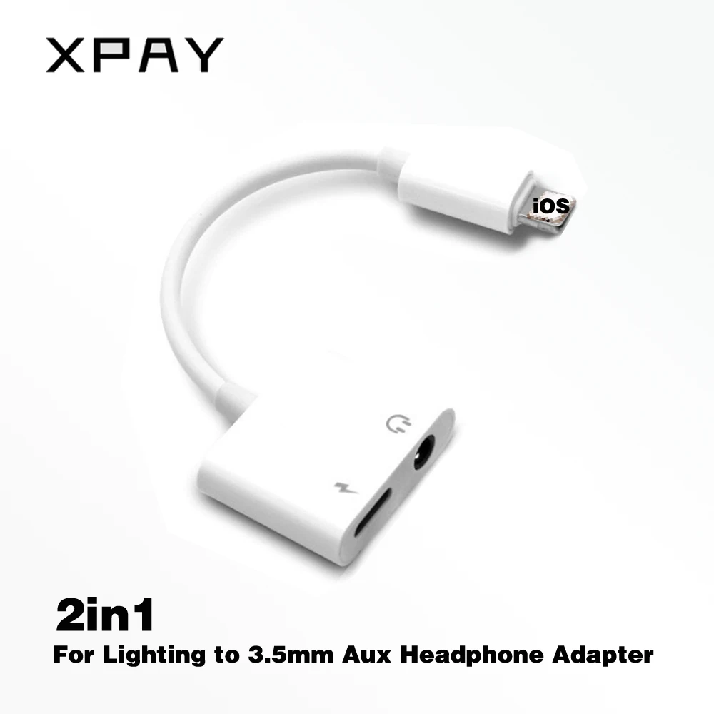 

2 in1 Lighting Charger Listening Adapter For iphone X 8 7 Type C Charge Adapter Play Music Audio USB Converter Earphone Adapter